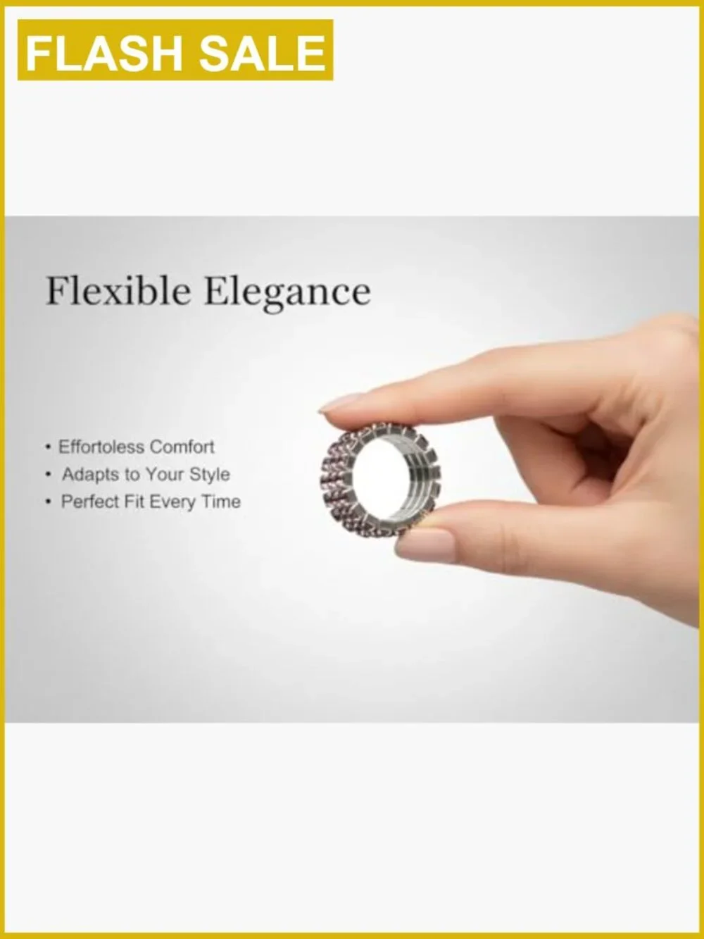 Stretch Rhinestone Stacking Ring Set - Sparkly Crystal Jewelry